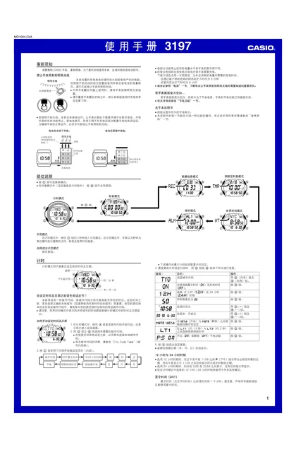 casio 卡西欧 3197